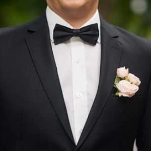 Vue 6 de Mariage Classique Noeud Papillon