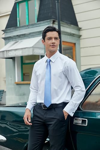 Vue 3 de Cravate Homme Carreaux