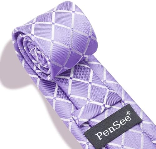 Vue 4 de Cravate Classique Carreaux