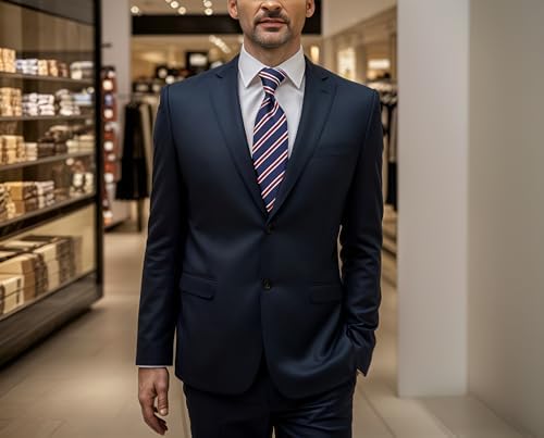 Vue 6 de Rayures Cravate Pour Des