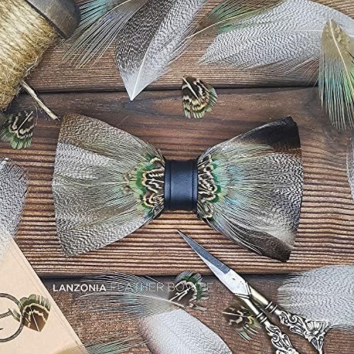 Vue 4 de Paon Plume Noeud Papillon