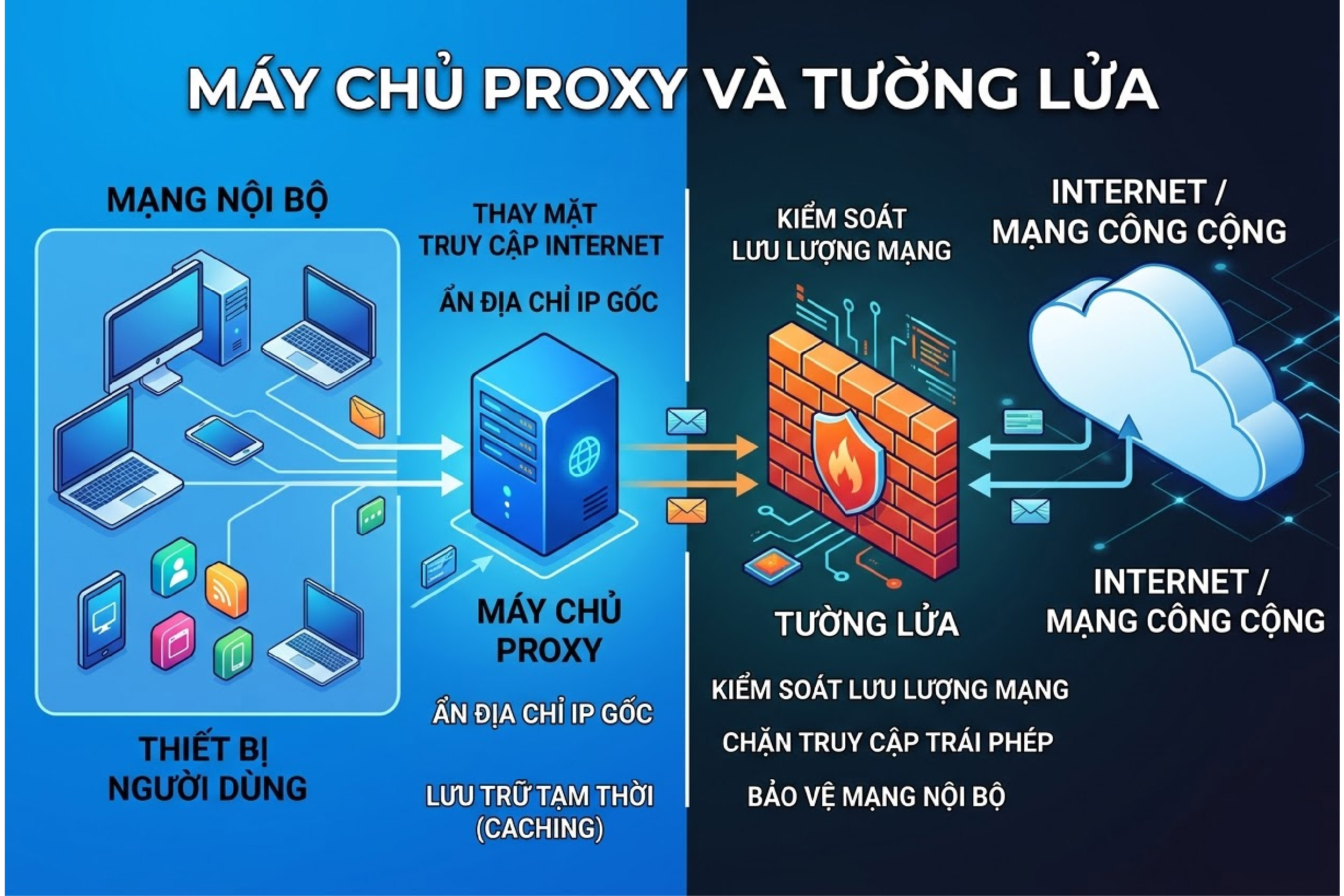 M&aacute;y chủ proxy v&agrave; tường lửa