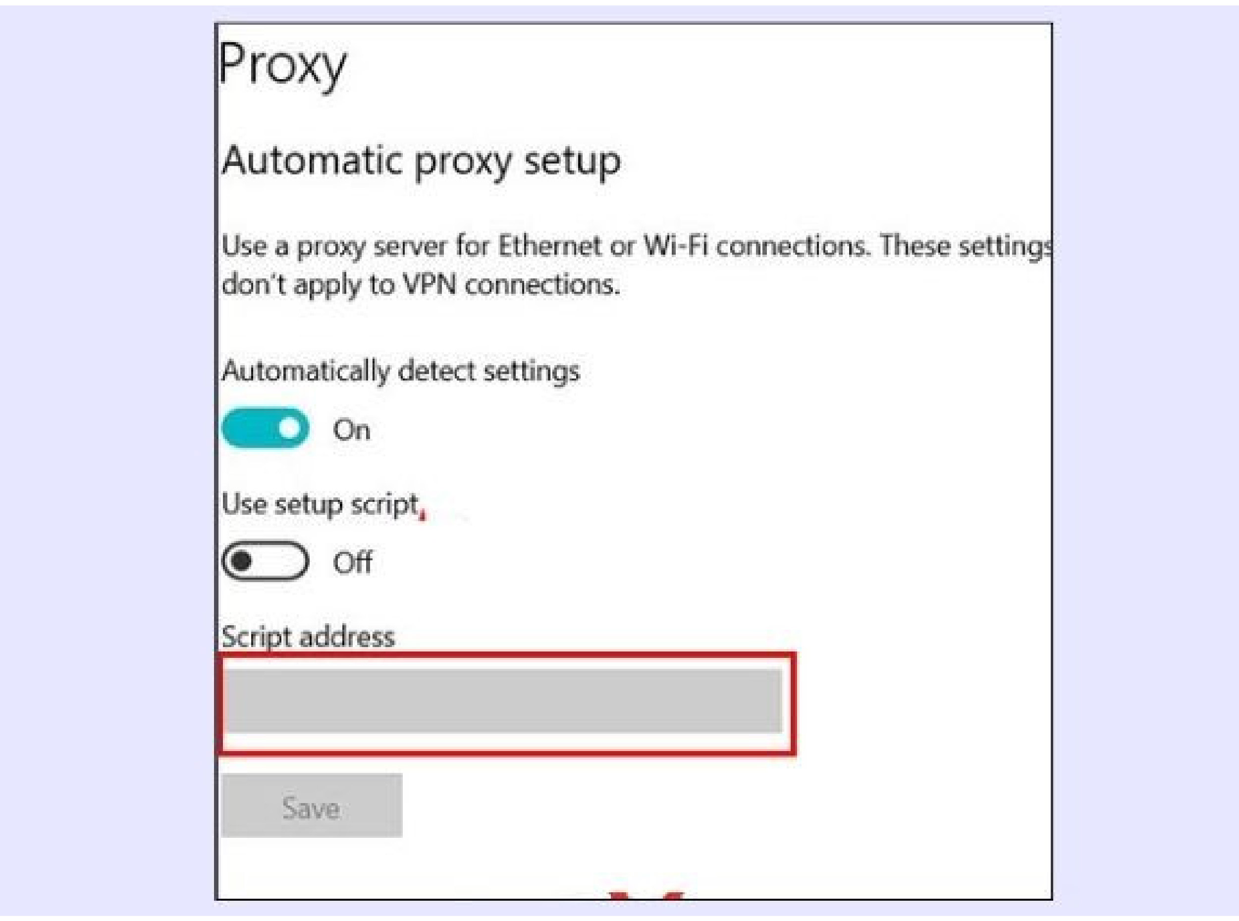 cài đặt proxy
