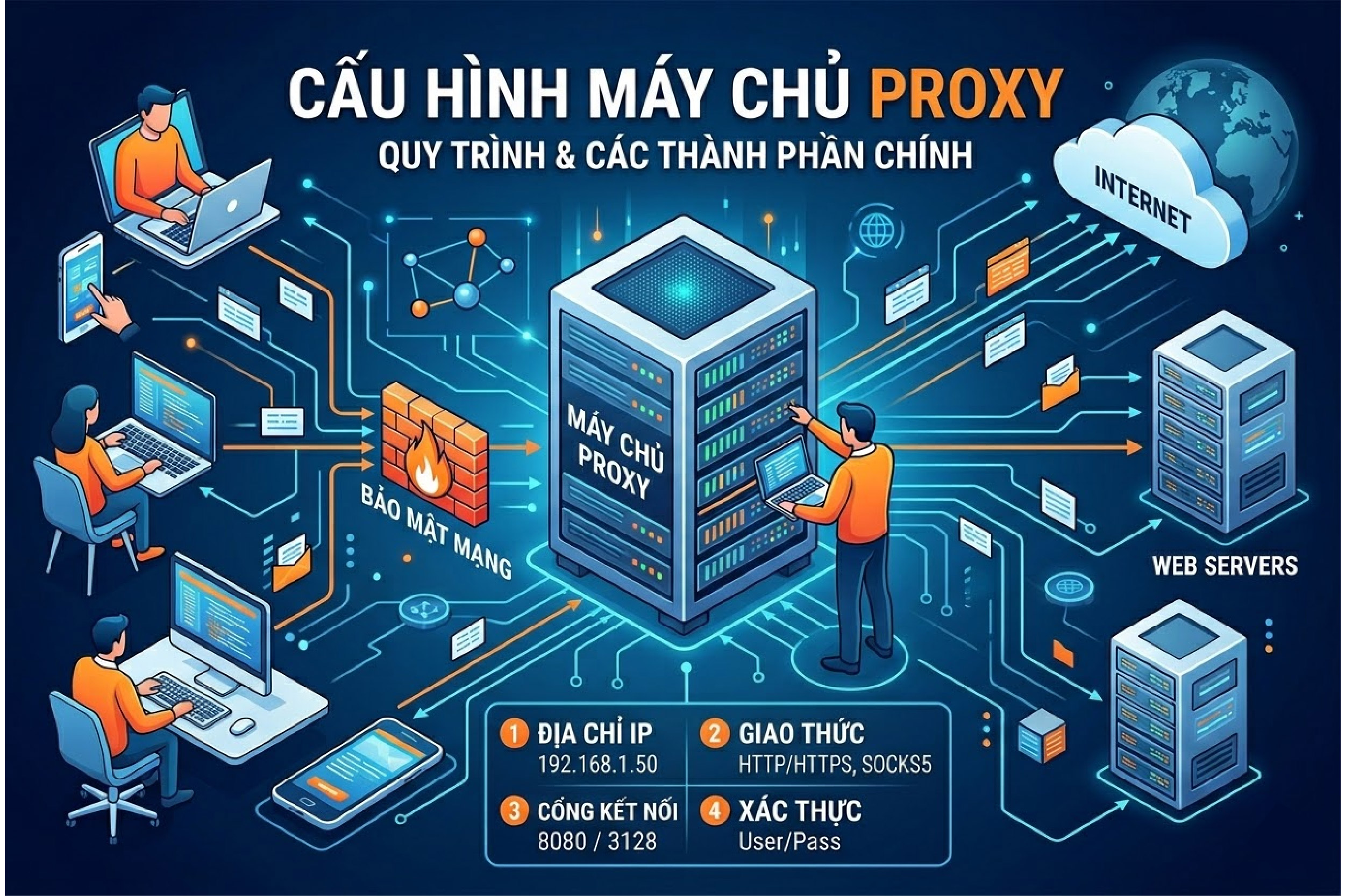 Cấu h&igrave;nh m&aacute;y chủ proxy