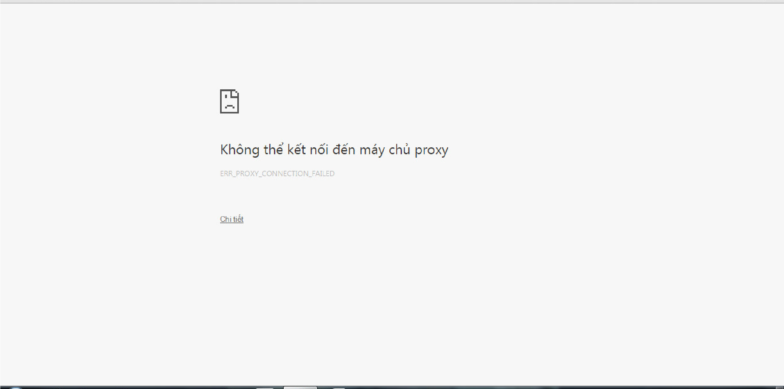 Lỗi proxy kh&ocirc;ng kết nối được