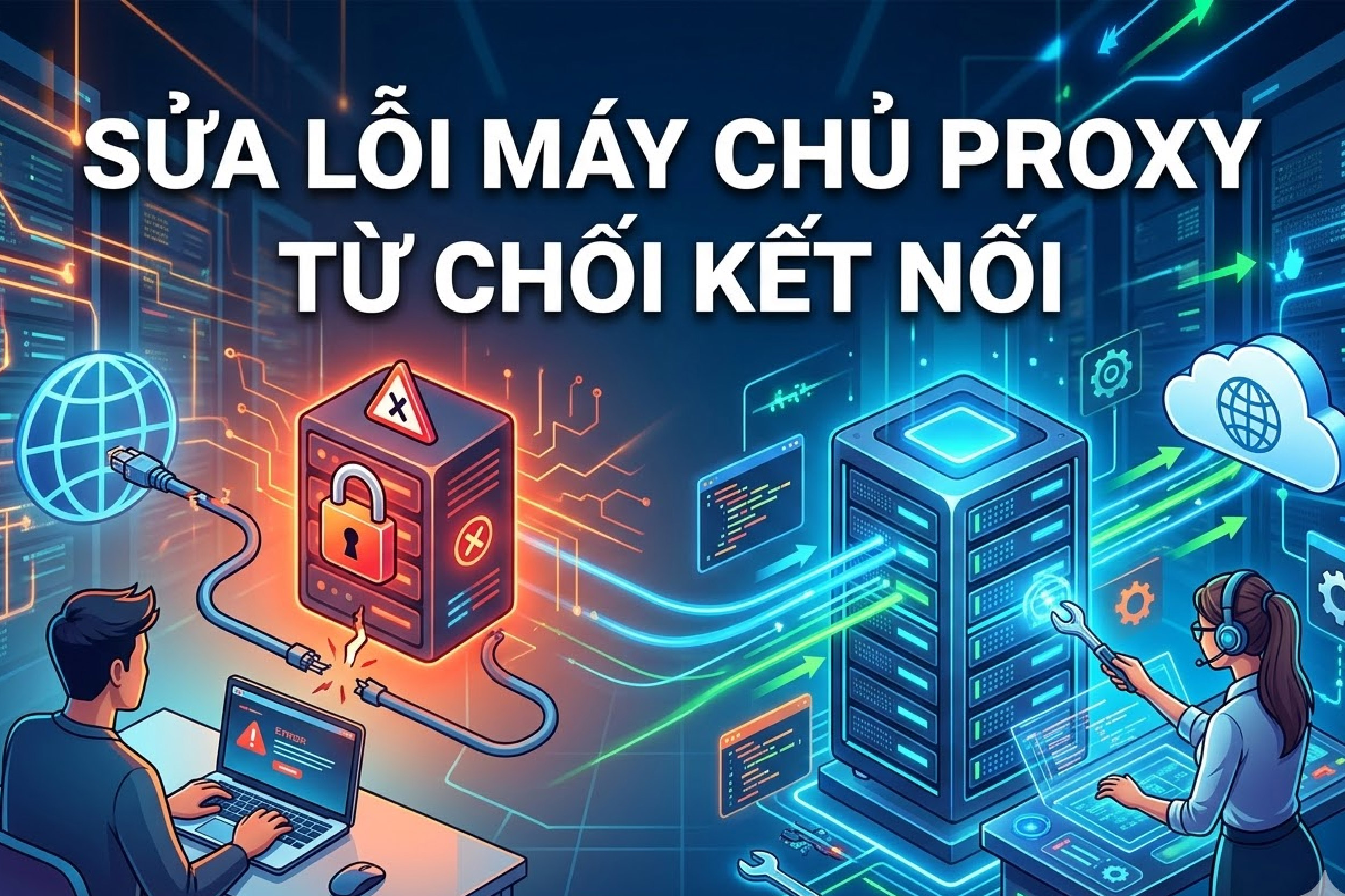 Proxy k&eacute;m chất lượng g&acirc;y mất kết nối