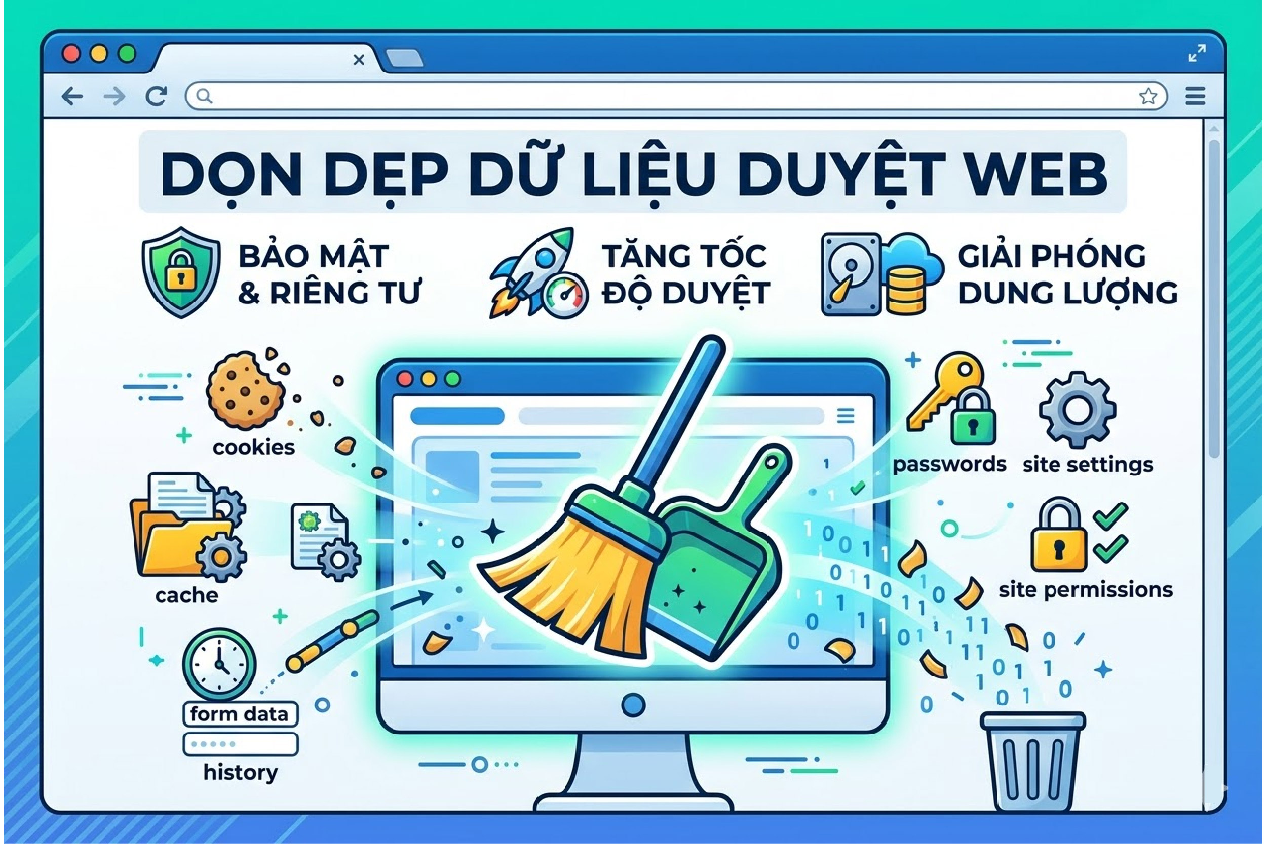 Dọn dẹp dữ liệu duyệt web
