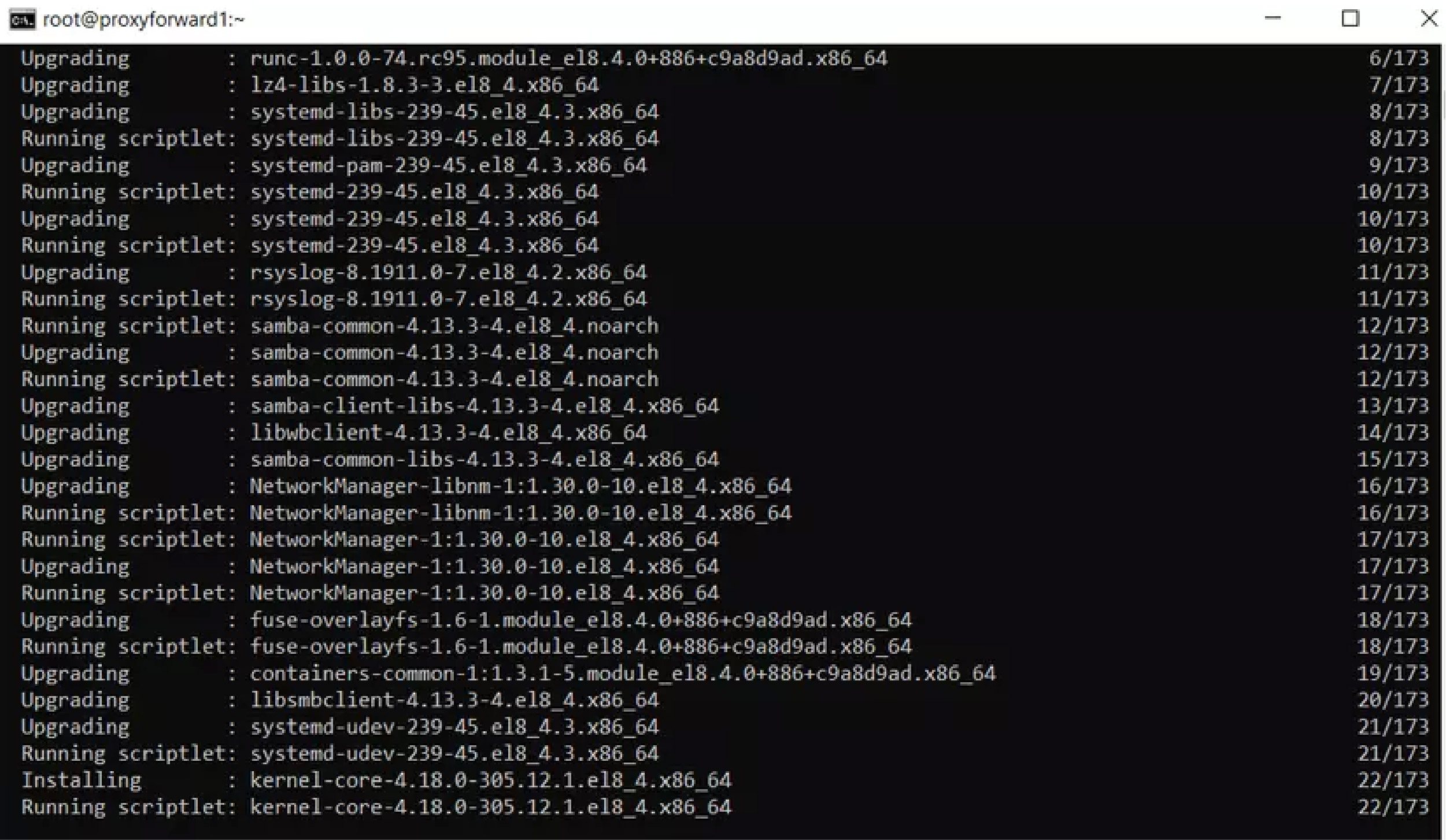 Cập nhật hệ thống v&agrave; khởi động phần mềm squid