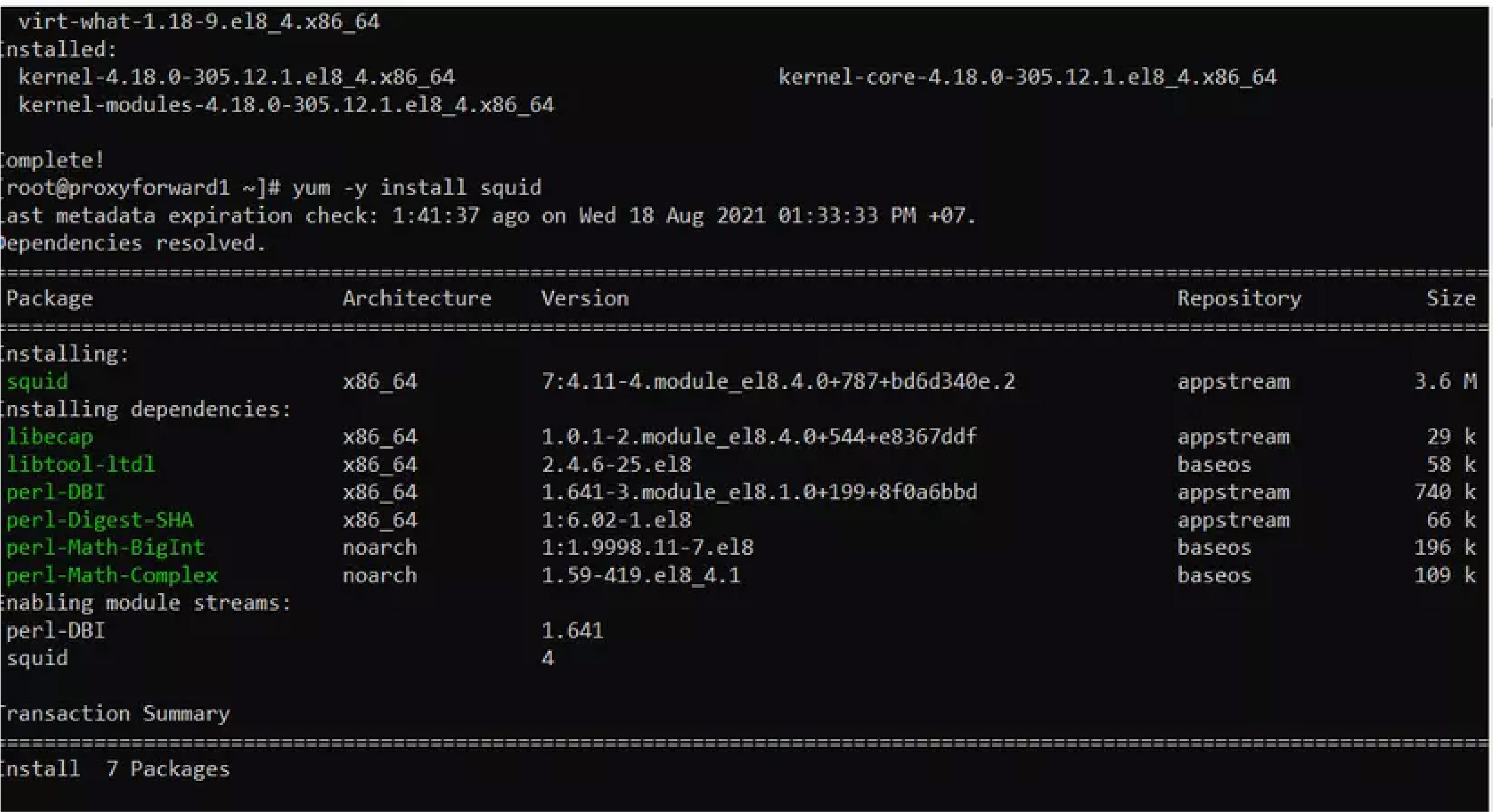 Cập nhật hệ thống v&agrave; khởi động phần mềm squid