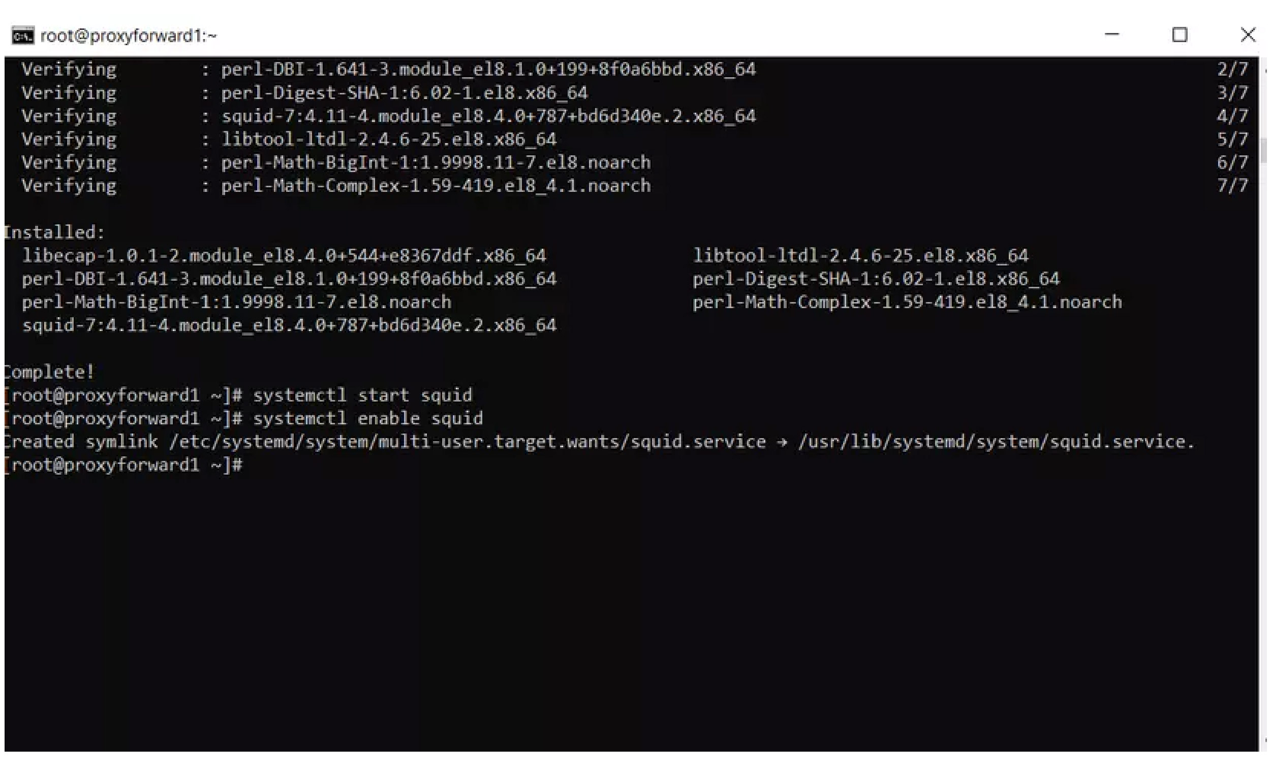 Cập nhật hệ thống v&agrave; khởi động phần mềm squid