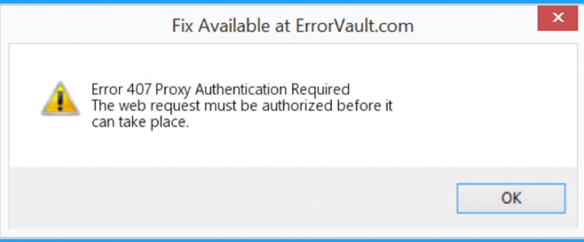 407 Proxy Authentication Required