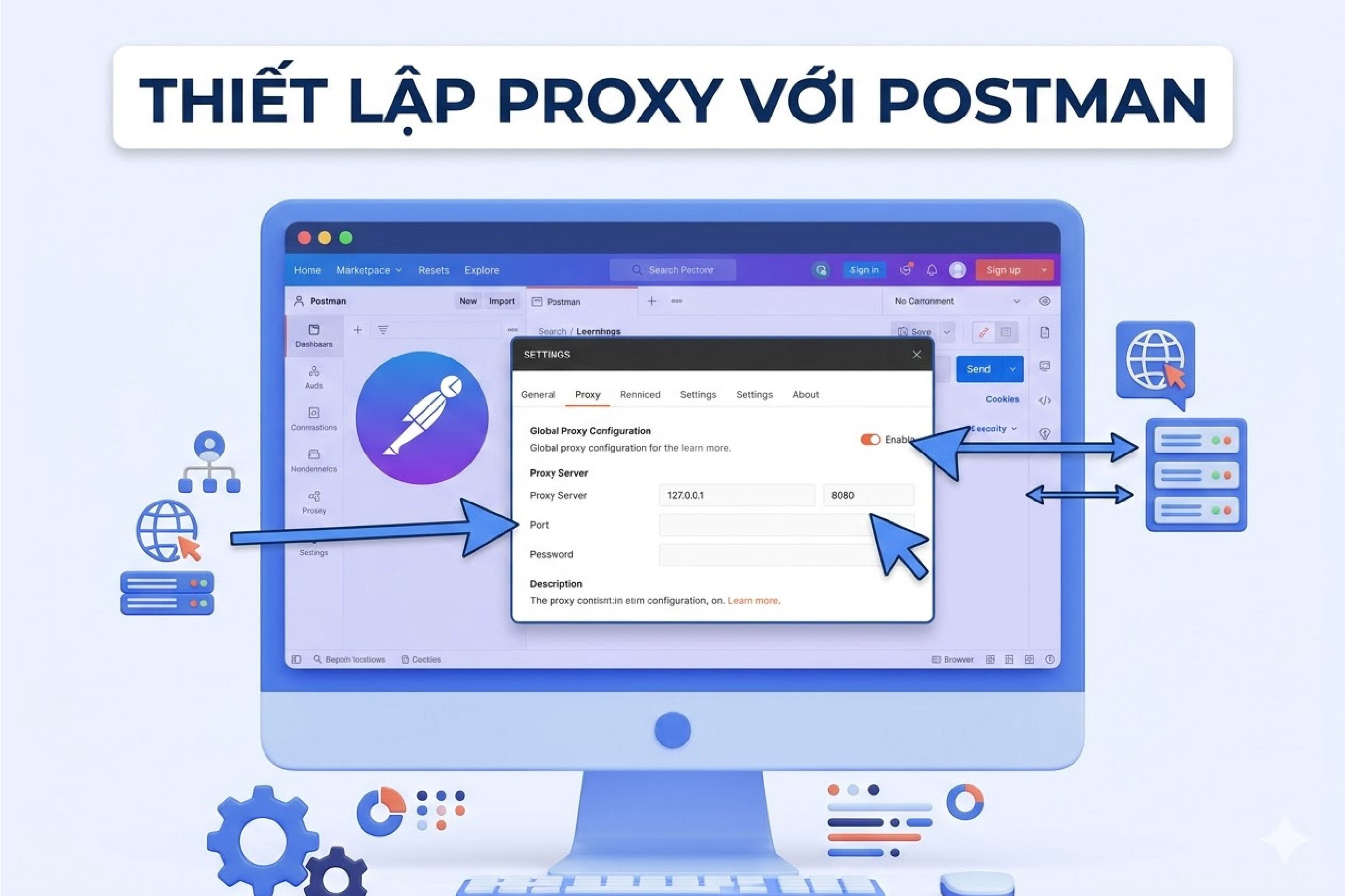 Thiết lập proxy với Postman