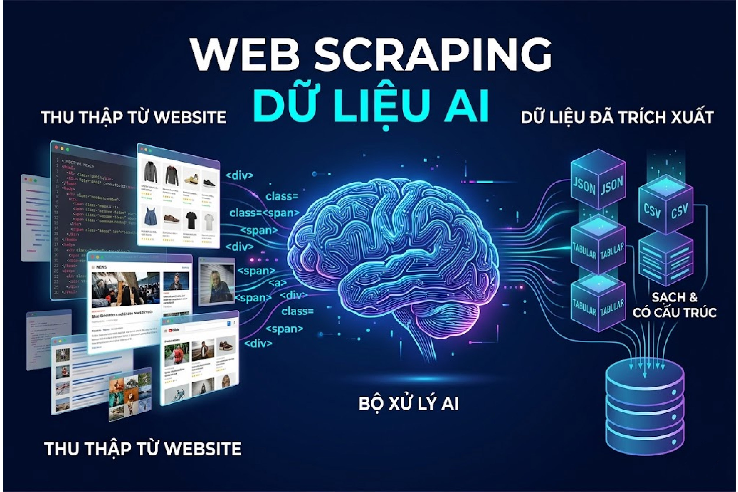 Web scraping dữ liệu AI