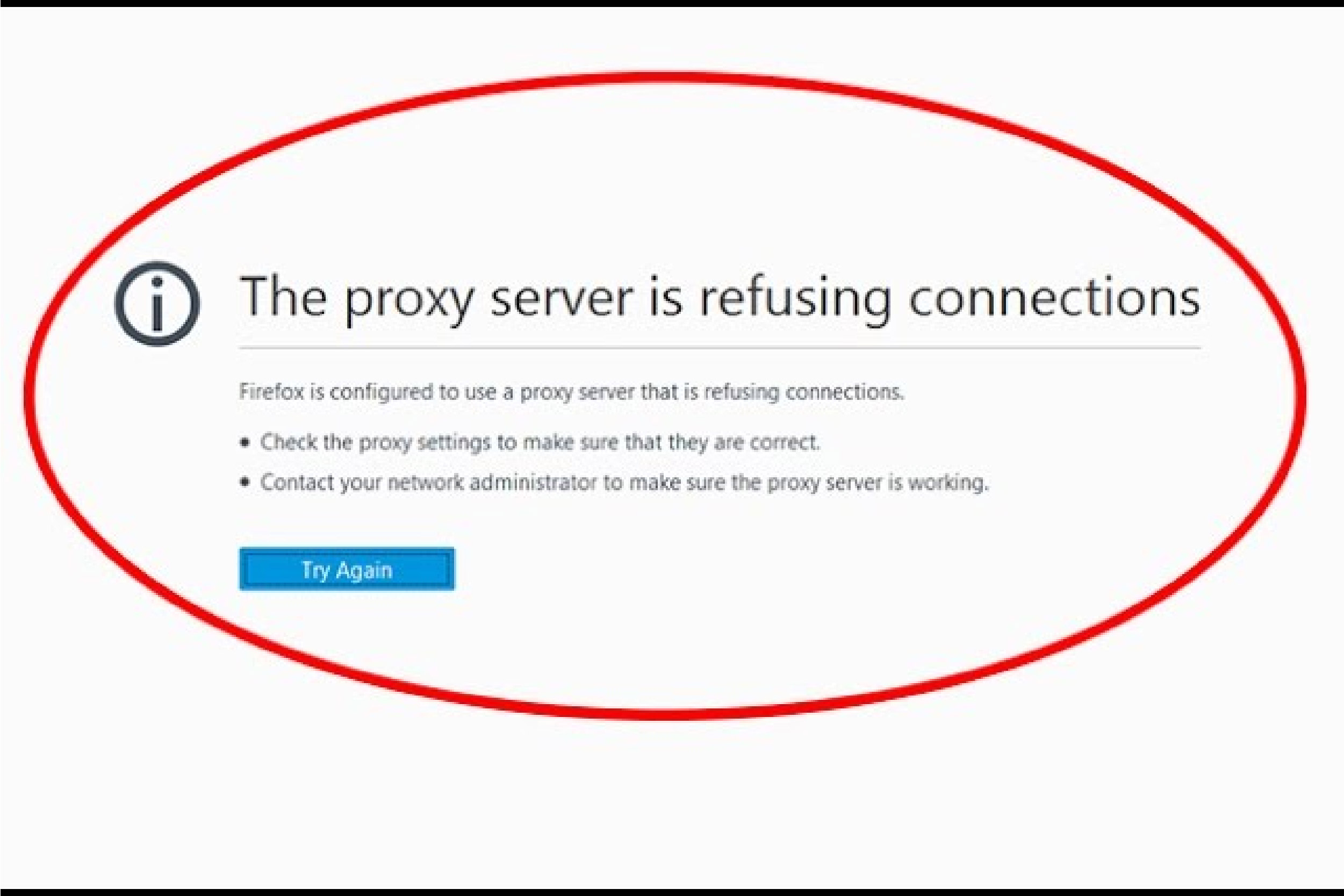 Lỗi m&aacute;y chủ Proxy từ chối truy cập