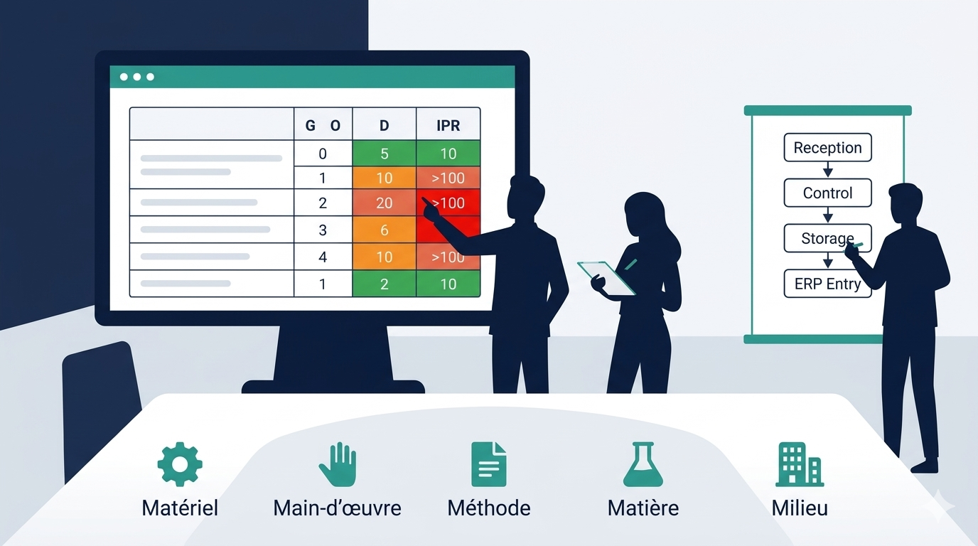 Comment réaliser une analyse AMDEC Process : guide pas à pas