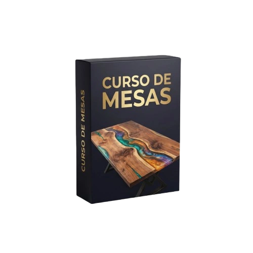 Mockup Curso de Mesas con Resina