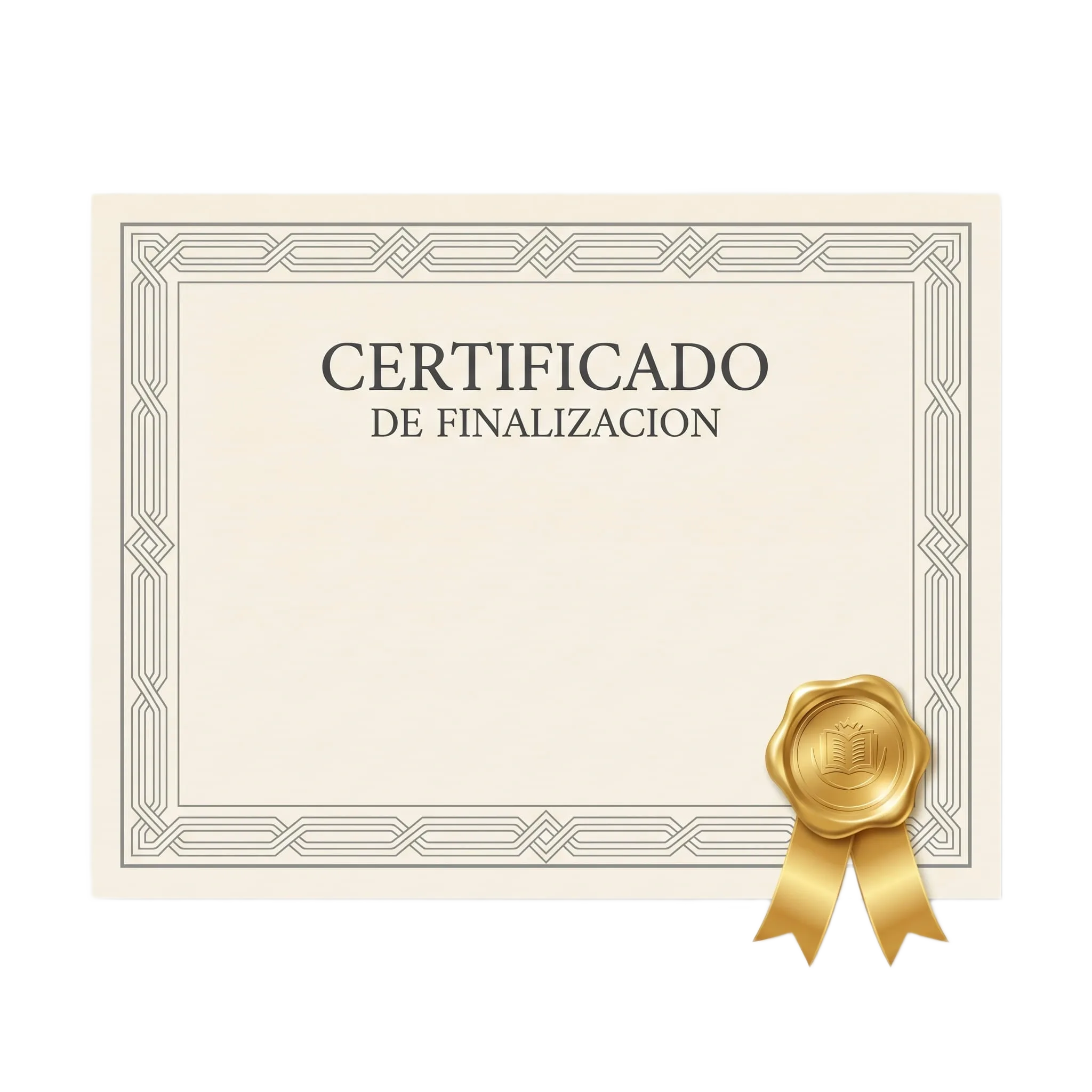 Mockup Diploma de Finalización