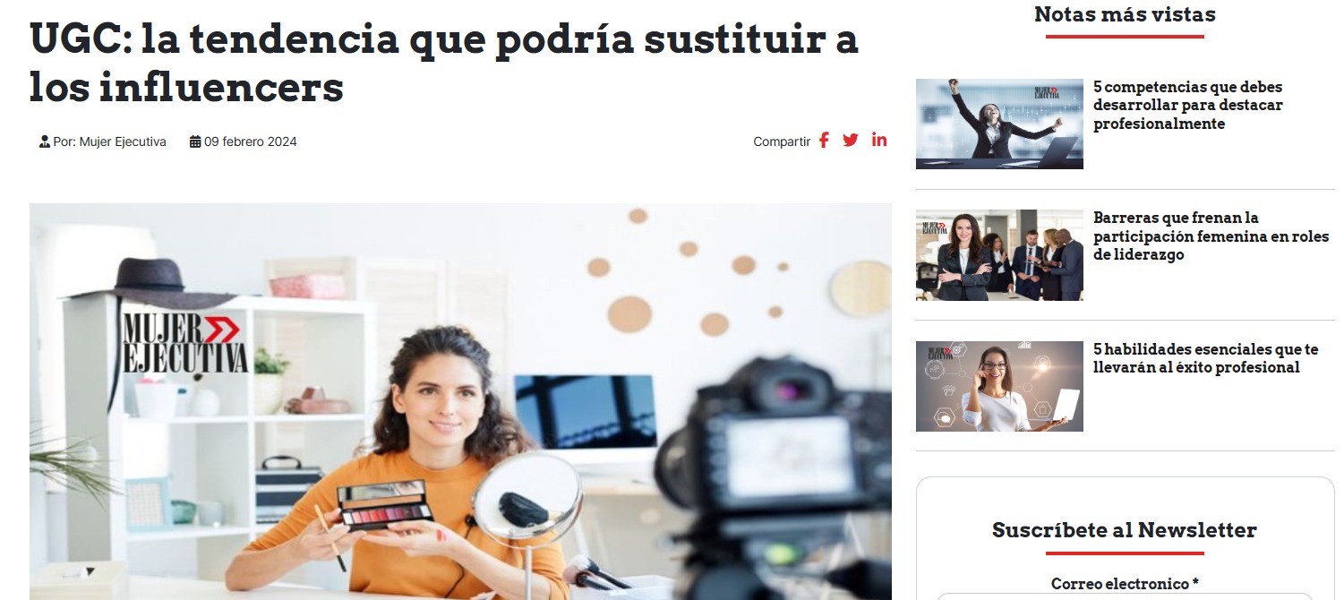 UGC: la tendencia que podría sustituir a los influencers