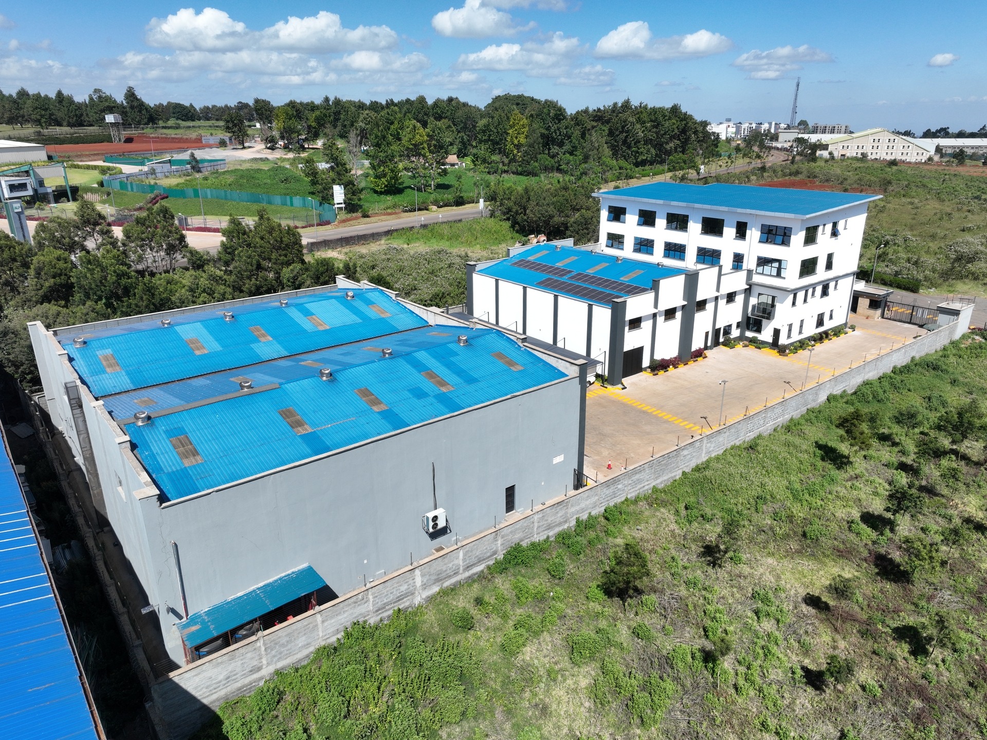 EDGE certified warehouse facility showcasing modern pharmaceutical storage