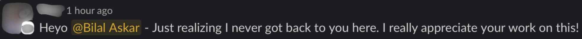 Client result via Slack