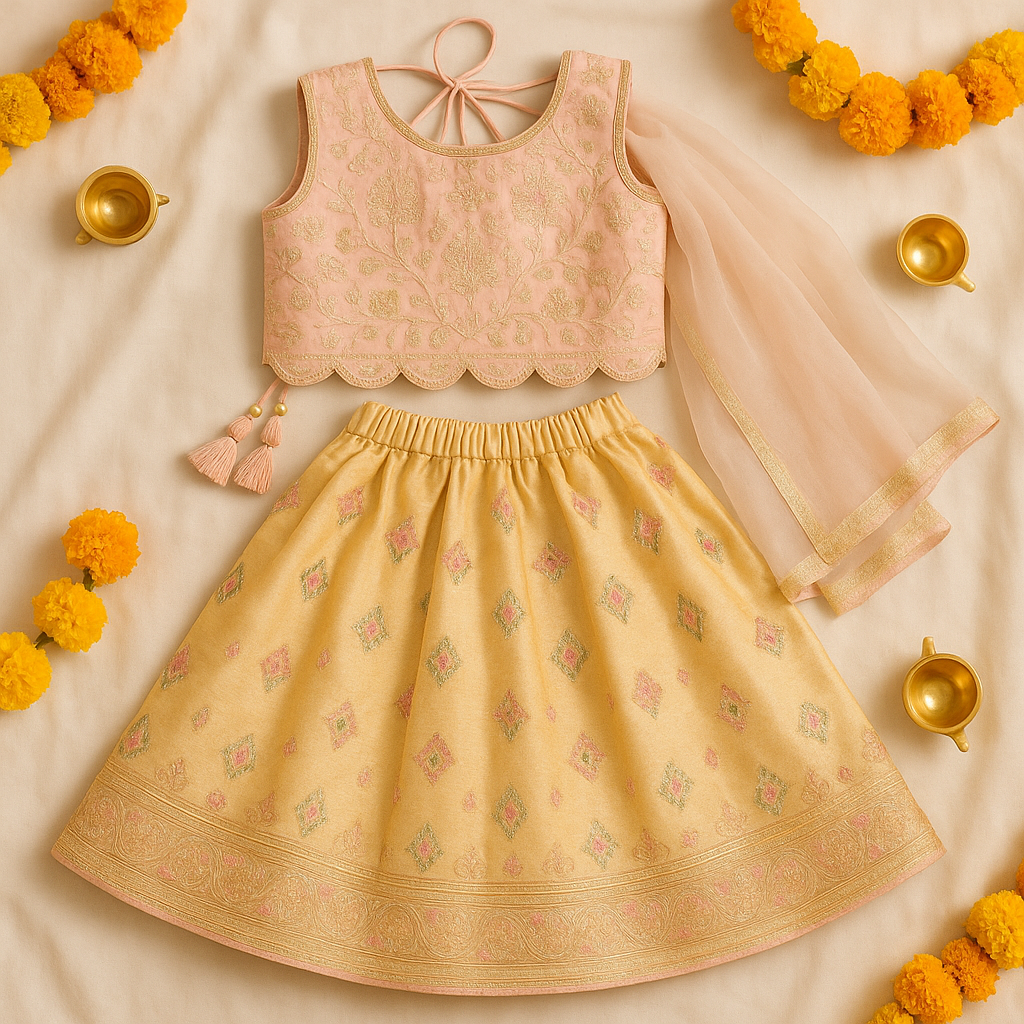 How to Style an Ethnic Lehenga for Your Daughter's Birthday Party