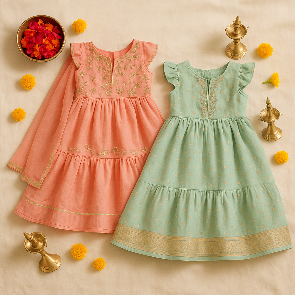 Raksha Bandhan Handcrafted Dress Sets for Girls — Gifting Done Right