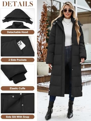 Vue 2 de Manteau Femme Hiver Longue