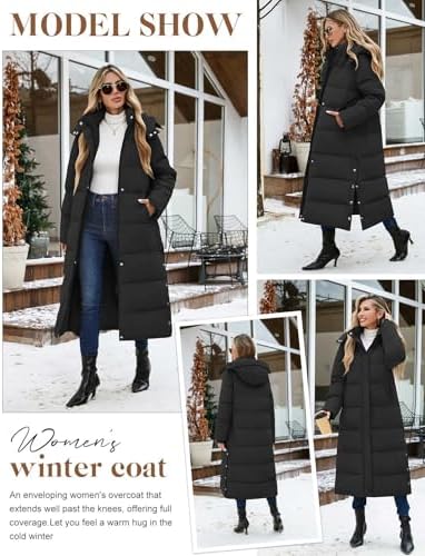 Vue 3 de Manteau Femme Hiver Longue