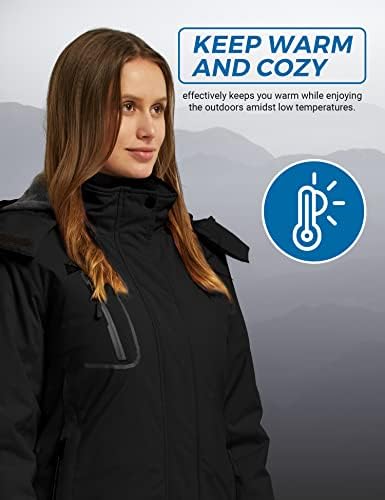 Vue 3 de Femme Manteau Dhiver Snowboard