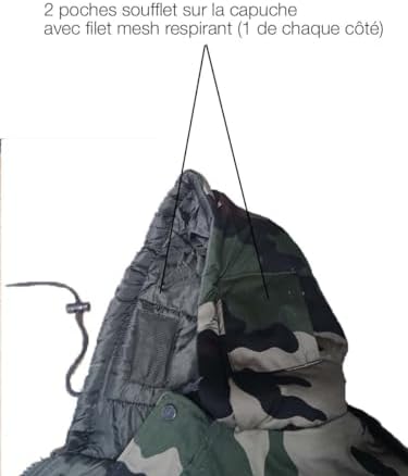 Vue 5 de Cityguard Parka Dubon Camouflage