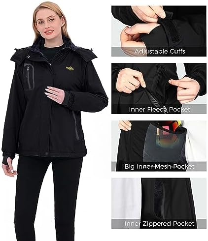 Vue 6 de Femme Manteau Dhiver Snowboard