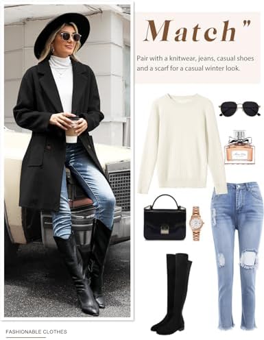 Vue 5 de Long Manteau Femme Hiver