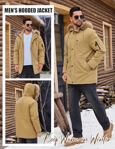 Vue 2 de Manteau Homme Hiver Veste