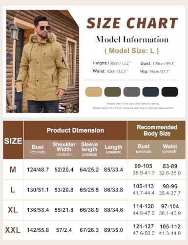 Vue 6 de Manteau Homme Hiver Veste