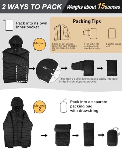 Vue 5 de Veste Matelassee Impermeable Pour