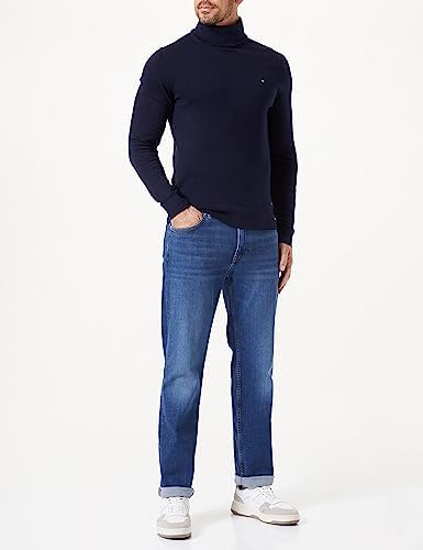 Vue 2 de Pull Col Roule Coton