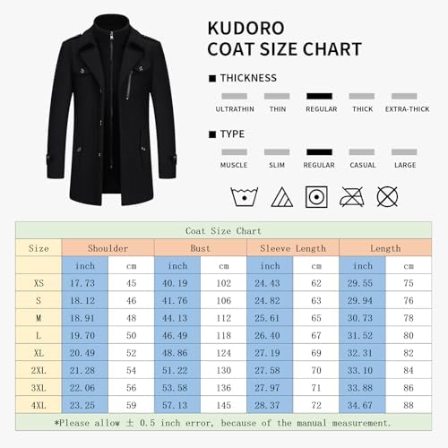 Vue 7 de Manteau Homme Milong En
