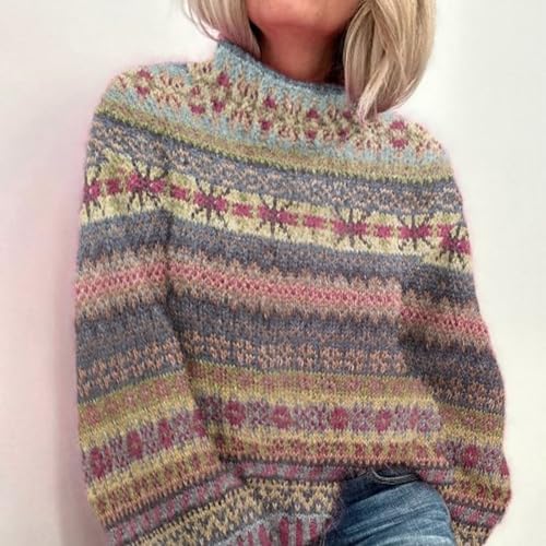 Vue 3 de Pull Femme Norvegien Dhiver