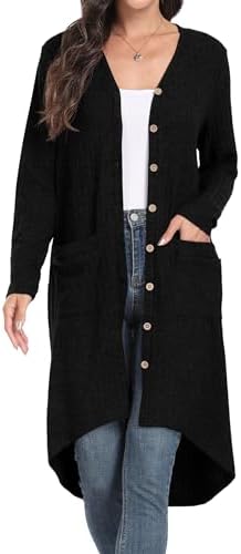 Vue 2 de Cardigan Femme Long Cardigan