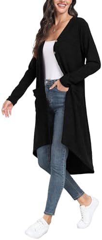 Vue 3 de Cardigan Femme Long Cardigan