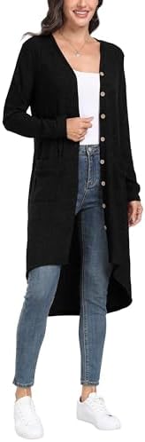 Vue 4 de Cardigan Femme Long Cardigan