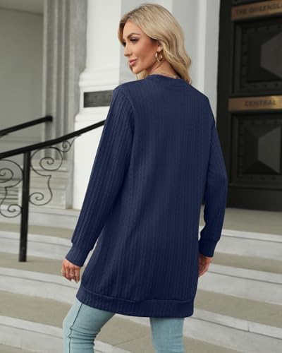 Vue 4 de Gilet Femme Long Cardigan