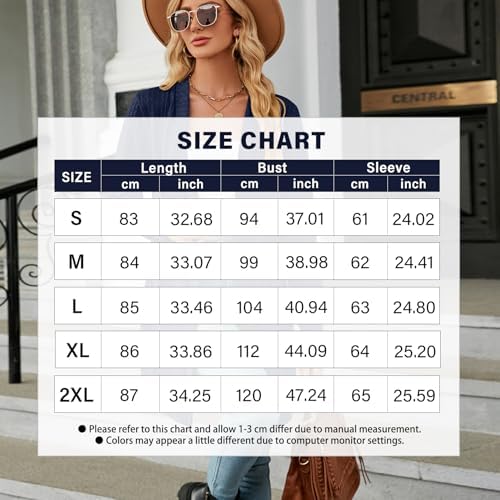 Vue 7 de Gilet Femme Long Cardigan