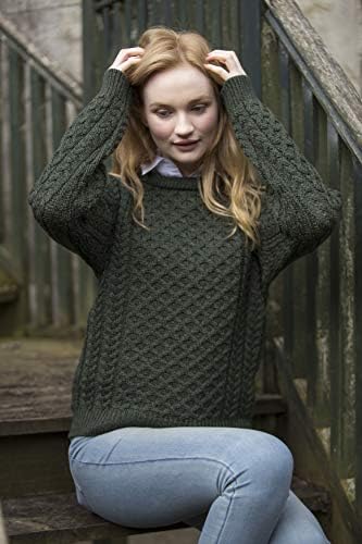 Vue 2 de Unisex Irish Cable Knitted