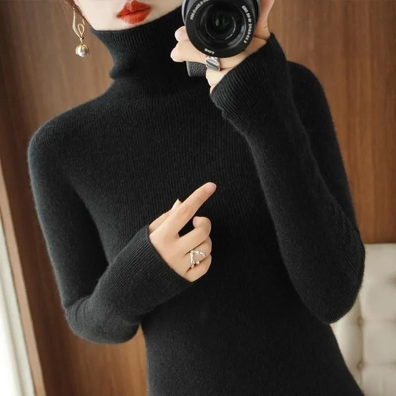Vue 3 de Pull Cachemire Femme Chaud
