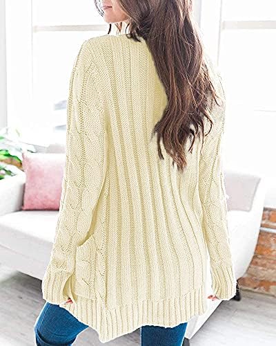 Vue 7 de Cardigan Long Elegant Ouvert