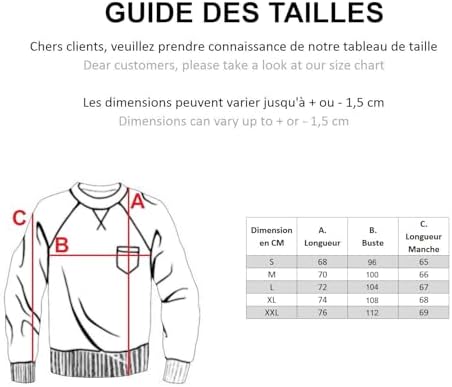 Vue 4 de Pull Homme Col Montant