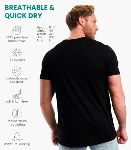 Vue 2 de Shirt Merinos Homme