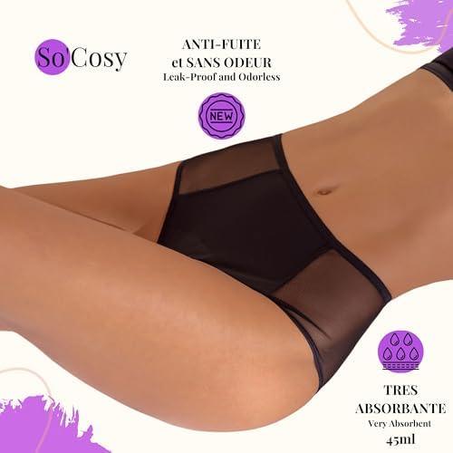 Vue 3 de Socosy Culotte Menstruelle Taille