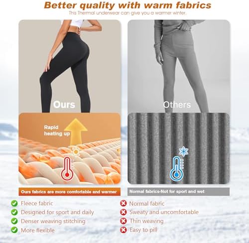 Vue 5 de Legging Thermique Femme Pantalon